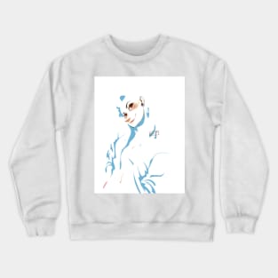 Abstract Mischievous Girl Crewneck Sweatshirt